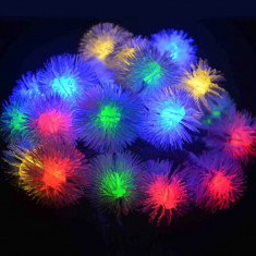 Instalatie Snowflakes LED Balls, fulgi de zapada, multicolor foto