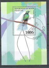 Benin 1996 Birds, perf. sheet, used AB.078