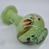 Vaza sticla chinezeasca vintage - SNOWFLAKES (Dalian glass) anii 1960