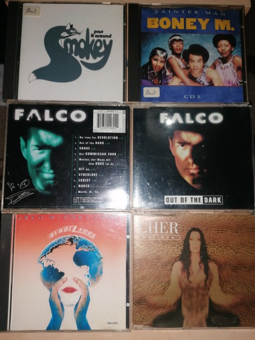 CD ORIGINALE GERMANIA FALCO,BONEY M, SMOKEY,CHER, JEAN MICHEL, PRET PER BUCATA