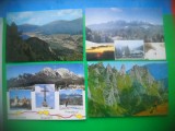 HOPCT LOT 3267 - 4 CARTI POSTALE -MUNTII BUCEGI -JUD-PRAHOVA-NECIRCULATE, Necirculata, Printata