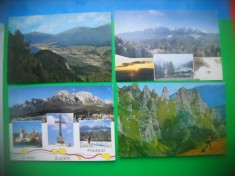 HOPCT LOT 3267 - 4 CARTI POSTALE -MUNTII BUCEGI -JUD-PRAHOVA-NECIRCULATE