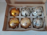 Lot 6 globuri vechi vintage, West Germany, anii 70-80, 7cm diametru
