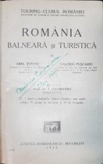 Romania balneara si turistica, Emil Teposu si Val.Puscariu ,1932 foto