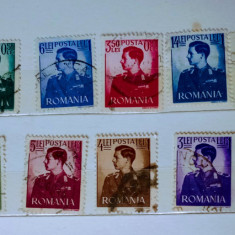 ROMANIA 1940-42 Lp 142, Mihai I cu suprataxa serie 14v stampilate