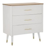 Mauro Ferretti Comoda Din Lemn Alb cm 78X37X80 | Aosom Romania