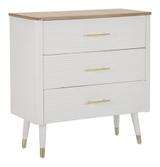 Mauro Ferretti Comoda Din Lemn Alb cm 78X37X80 | Aosom Romania
