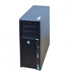 Unitate PC Second Hand, HP Z420 TOWER Workstation, Procesor XEON E5 1620 0, Memorie RAM 8 GB, SSD 128 GB NOU, Placa video Nvidia Quadro 2000, DVD-ROM
