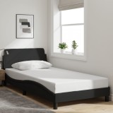 VidaXL Cadru de pat fără saltea, negru, 100x200 cm, textil