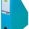Suport reviste, carton plastifiat PVC, latime 76mm, Q-Connect - bleu