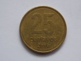 25 CENTAVOS 2010 ARGENTINA, America Centrala si de Sud