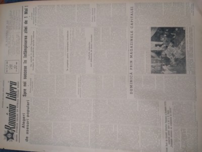 ZIAR ROMANIA LIBERA 14 APRILIE 1953 foto