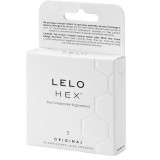 Prezervative Lelo - Hex, lubrifiate si rezistente, 54 mm