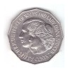 Moneda Australia 50 cents/centi 1981, nunta regala, stare buna, curata, Australia si Oceania, Cupru-Nichel