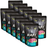 Cumpara ieftin Rafi Cat Sterilised Pat&eacute; with Tuna 12 x 100 g