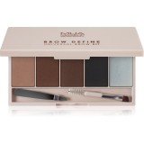 MUA Makeup Academy Brow Define paletă fard pentru spr&acirc;ncene sub formă de pudră compactă cu aplicator 1 buc