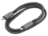Cablu USB 4.0 USB-C 1m Negru