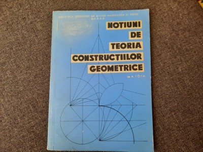 NOTIUNI DE TEORIA CONSTRUCTIILOR GEOMETRICE--A TOTH 19/2 foto