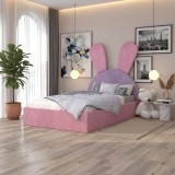 Pat Tapitat Naya Roz cu Mov Catifea Premium Stoc limitat