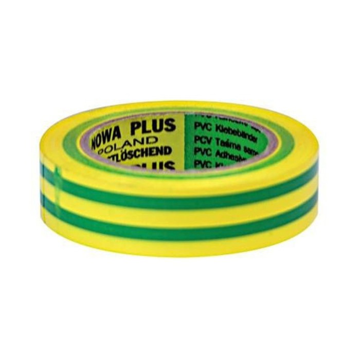 BANDA IZOLATOARE ATESTATA 19X0.15MM / 20M VERDE-GALBEN