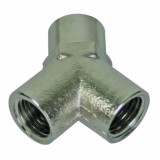 Conector Y 1/4 inch Raider pentru sistem pneumatic, otel nichelat