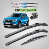 Cumpara ieftin Ștergătoare Dacia Sandero II Stepway (2012&ndash;2015) TeamCar&reg; &ndash; Set Complet Hybrid