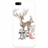 Husa silicon pentru Huawei Y5 2018, Foxs And Deer