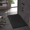 Cadita de dus Bazalt long negru 80x120