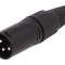 Mufă XLR 3-PIN Tată Argintată Neagră