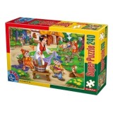 Super Puzzle 240 piese - Basme, Alba ca Zapada