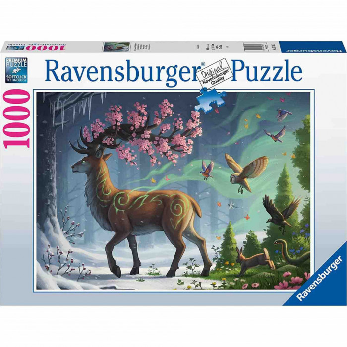 Puzzle Cerb In Padure, 1000 Piese