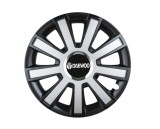 Cumpara ieftin Set 4 capace roti Flash Gri-Negru R16 pentru gama auto Daewoo, Autohelix MSA