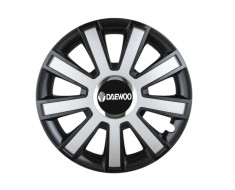 Set 4 capace roti Flash Gri-Negru R15 pentru gama auto Daewoo foto