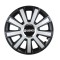 Set 4 capace roti Flash Gri-Negru R16 pentru gama auto Daewoo