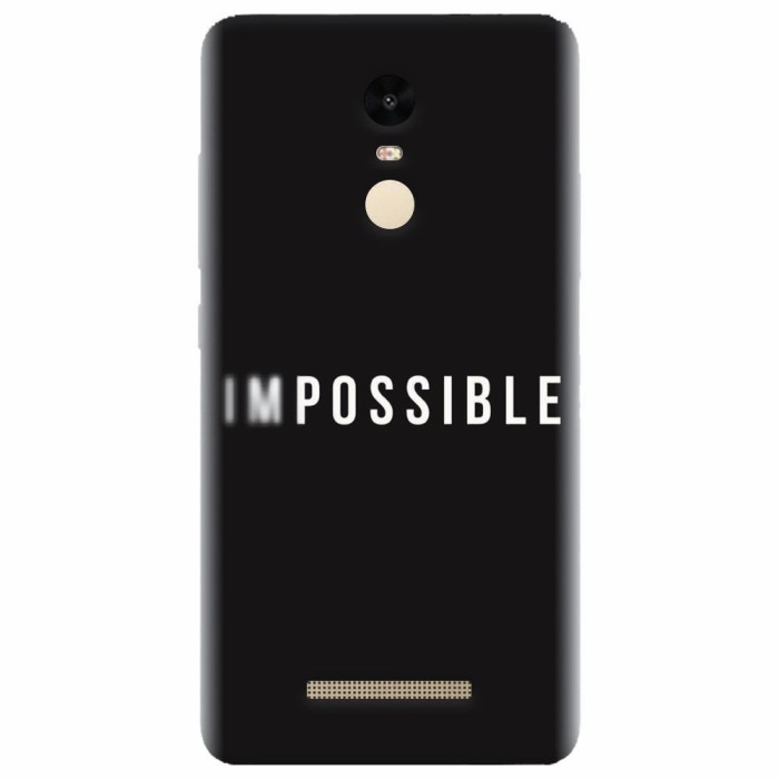 Husa silicon pentru Xiaomi Remdi Note 3, Impossible