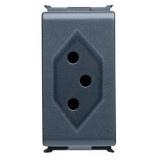 SWISS STANDARD SOCKET-OUTLET 250V ac - 2P+E 10A TYPE 13 - 1 modul - PLAYBUS