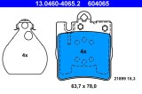 ATE 13.0460-4065.2 set placute frana,frana disc