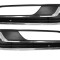 Set Grila Bara Fata VW Passat B7, 11.2010-2015, cu locas de proiectoare, cu 2 insertii cromate AutoProtect KeyCars