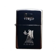 Bricheta Metalica Gravata Zodie Fecioara, Virgo Zodiac, 3,5 X 5,5 Cm