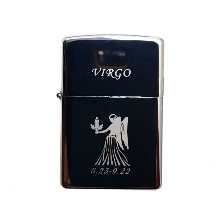 Bricheta Metalica Gravata Zodie Fecioara, Virgo Zodiac, 3,5 X 5,5 Cm