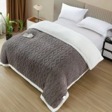 Patura cu Fermoar Alruna FM006, 200x230 cm, Poliester, Fleece, Microfibra, Uni, Diverse Culori