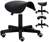 Taburet cosmetic hoker de frizer taburet scaun rotativ rotund reglabil negru