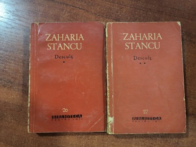 Descult vol.1 si 2 de Zaharia Stancu foto