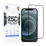 Folie Sticla iPhone 12 Pro Max Lito 2.5D Full Glue Full Cover Cu Rama - Negru