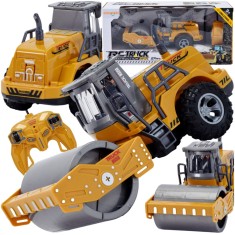 CAMION CU ROLE MARI, TELECOMANDAT, ALIMENTAT CU BATERII, JUCĂRIE RC, JUCĂRIE DE CONSTRUCȚII
