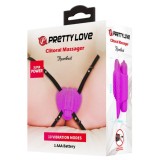 Stimulator pentru clitoris cu 10 functii de vibratie Pretty Love Heartbeat