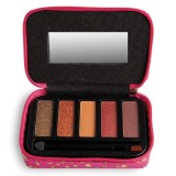 Trusa Machiaj Portofel Magic Studio Savannah Soul Mini, 5 Farduri, Aplicator Dublu, Roz/Verde (Livrare Aleatorie)