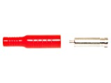 Soclu Banană 4mm 15A Roșu pentru Cablu