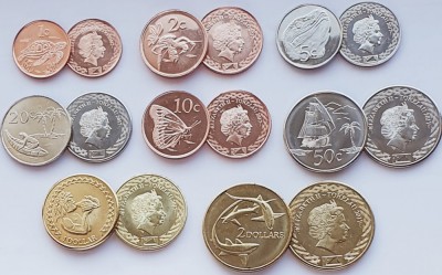 01B11 Tokelau set 8 monede 2017 1, 2, 5, 10, 20, 50 cents 1, 2 Dollars 2017 UNC foto