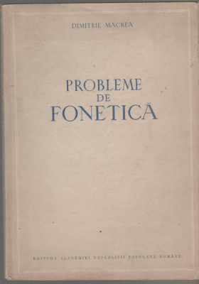 Dimitrie Macrea - Probleme de fonetica foto